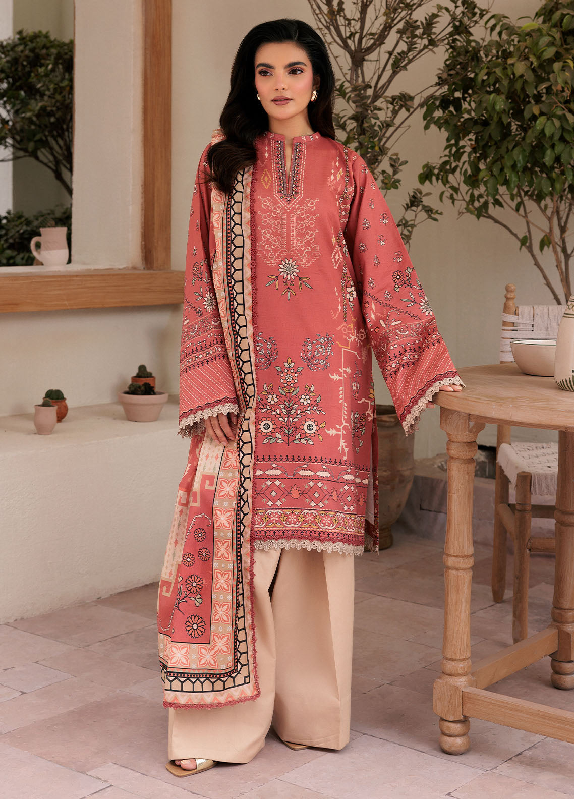 Florent Printed Lawn Suits Unstitched 3 Piece FL25PL FL-2A