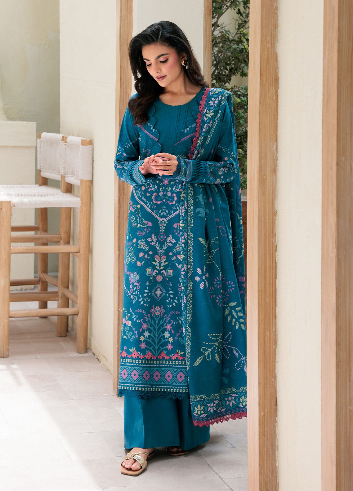 Florent Printed Lawn Suits Unstitched 3 Piece FL25PL FL-4A