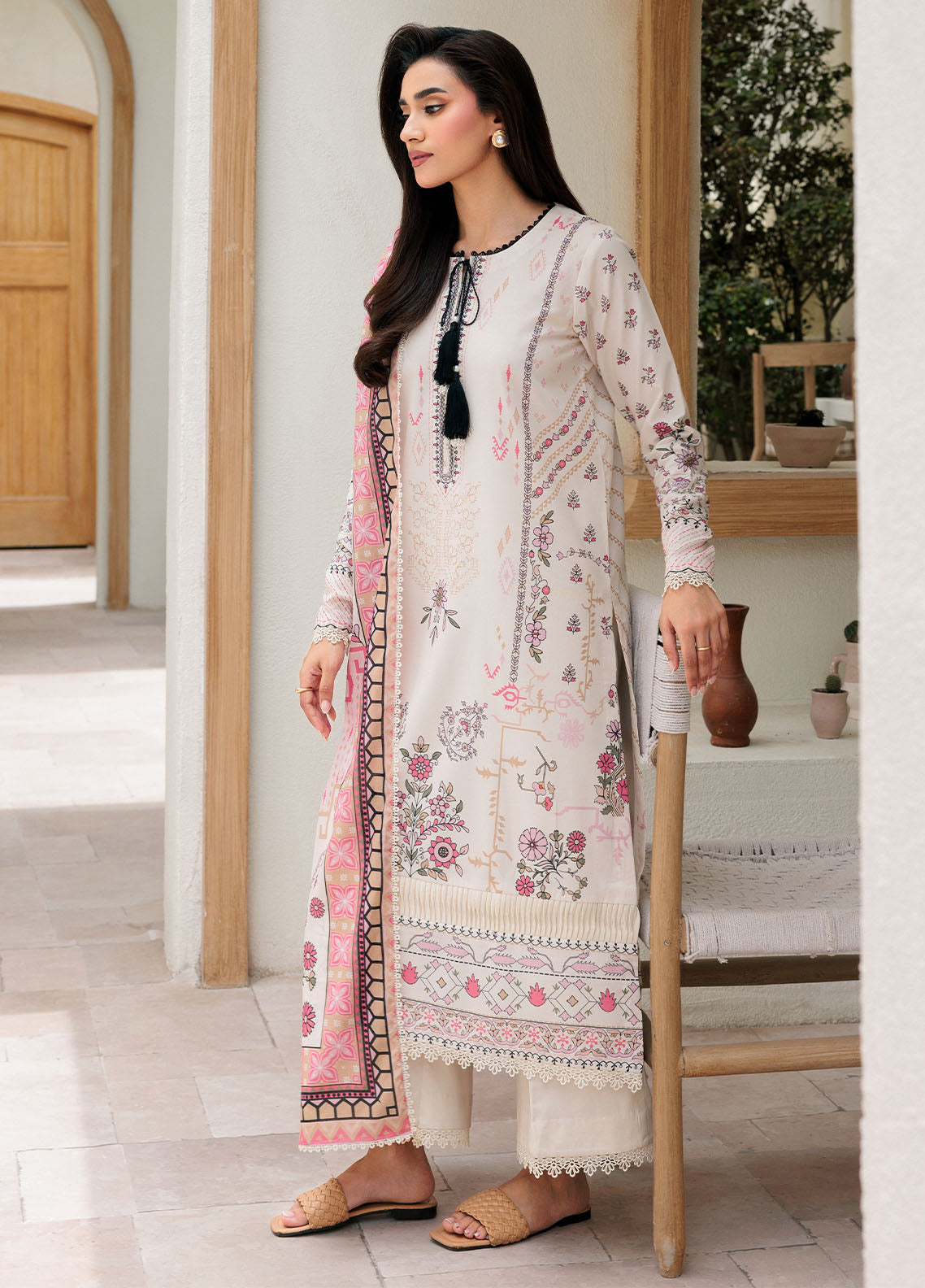 Florent Printed Lawn Suits Unstitched 3 Piece FL25PL FL-2B