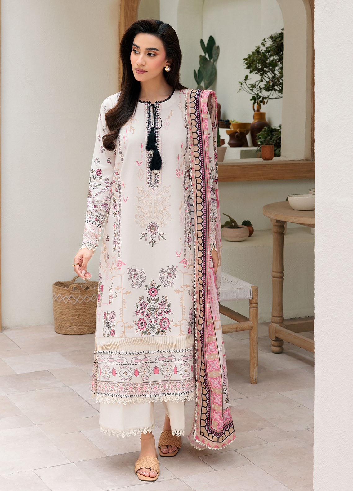 Florent Printed Lawn Suits Unstitched 3 Piece FL25PL FL-2B