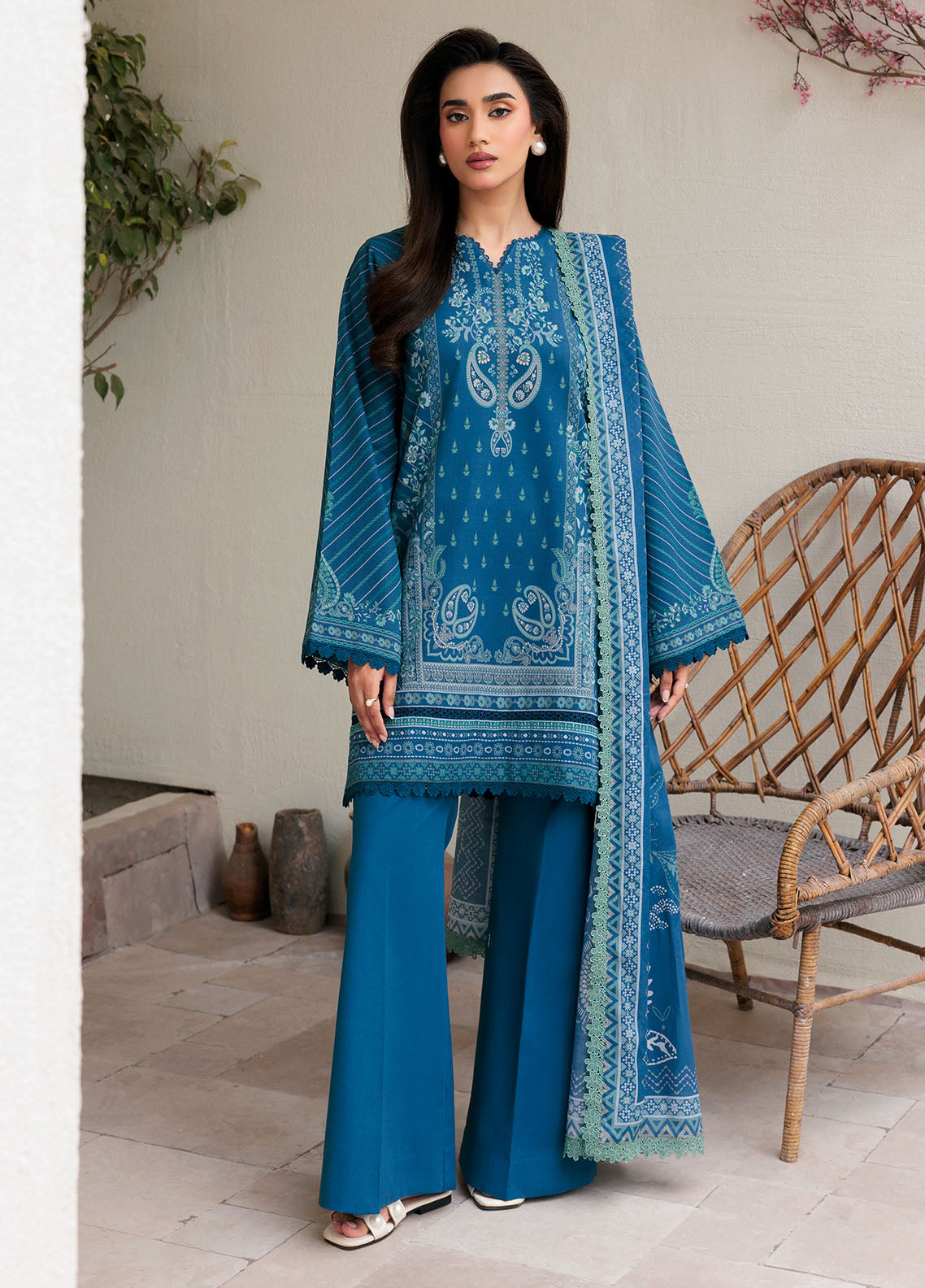 Florent Printed Lawn Suits Unstitched 3 Piece FL25PL FL-1A