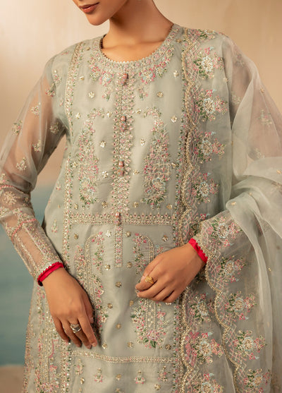 Signature by Diara Couture Pret Luxury Embroidered 3 Piece Raw Silk Insha-Fs-02-Pastel Grey - Formals Collection