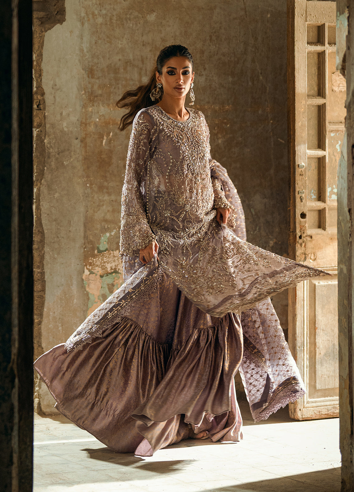 Sahane The Wedding Chapter Unstitched Organza 3 Piece Suit CT 36001 Anisse - Formals Collection