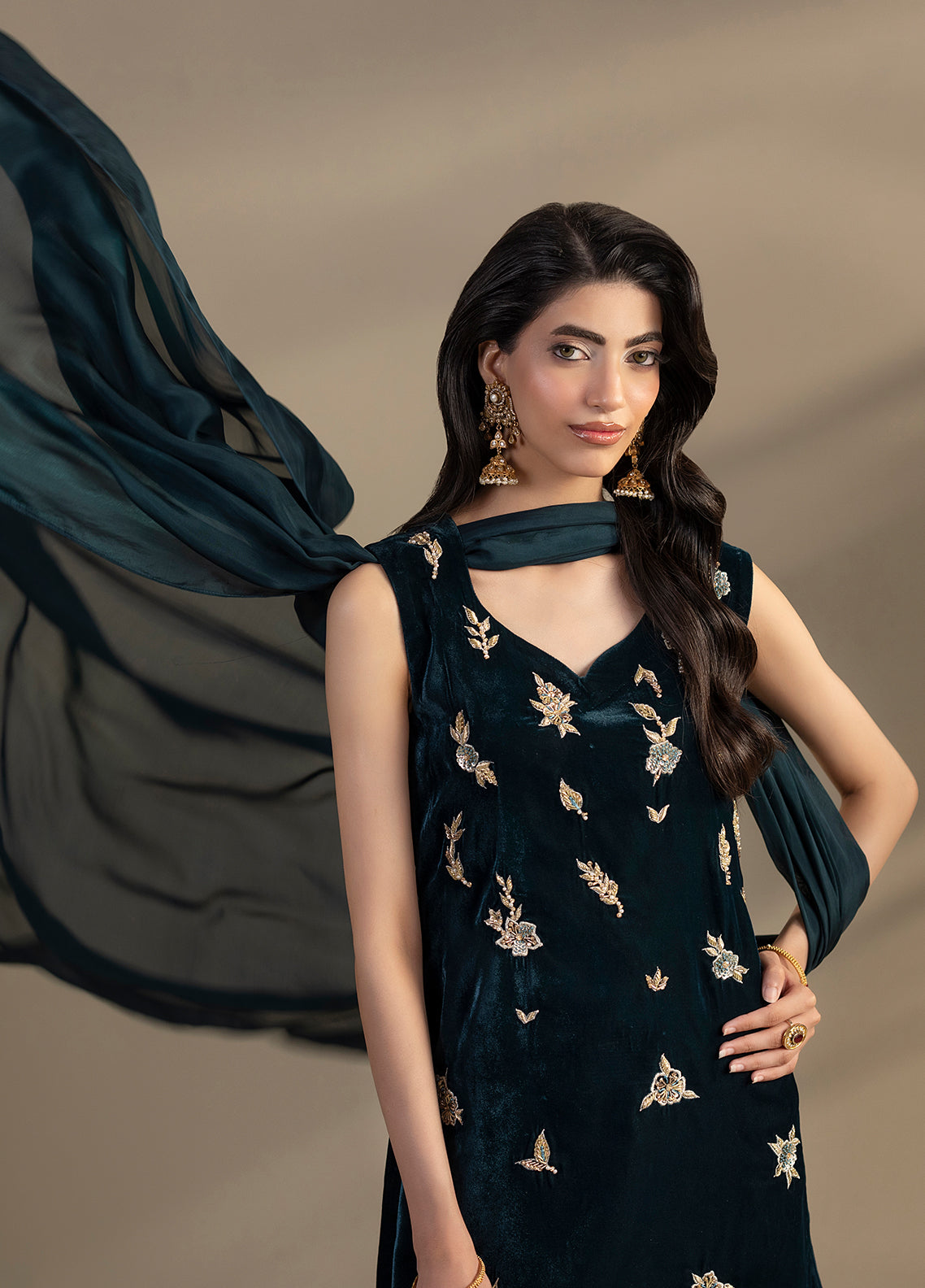 Noir by Mavie Pret Luxury Velvet Miren - Festive Collection