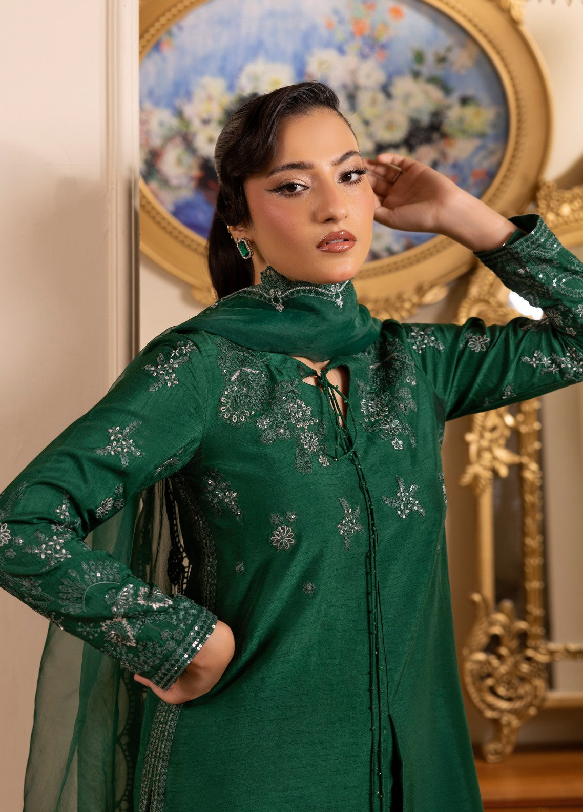 Style Nova by Tessa Pret 3 Piece Raw Silk Ember Style - Festive Collection