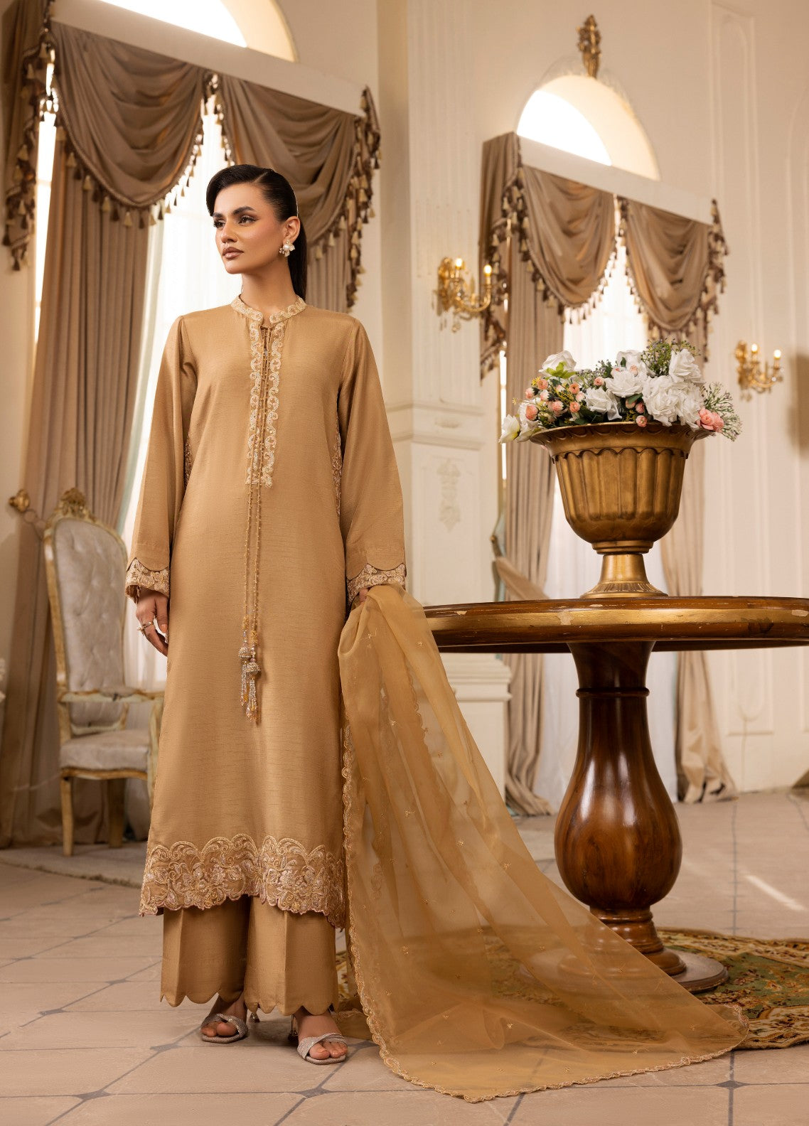 Style Nova by Tessa Pret 3 Piece Raw Silk Nyra - Festive Collection