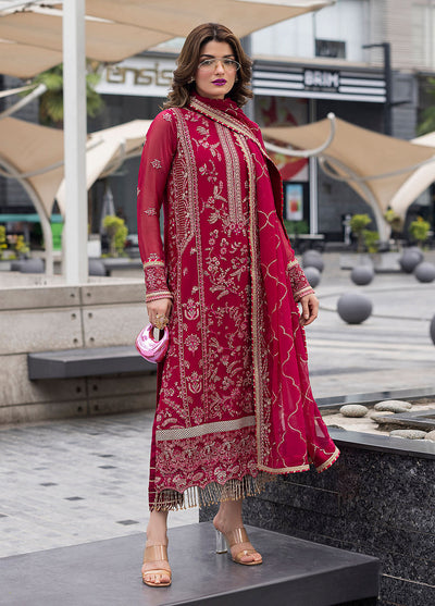 Sahane Ready To Wear Chiffon 3 Piece Suit Ct 25003 Dousee Pret - Formals Collection