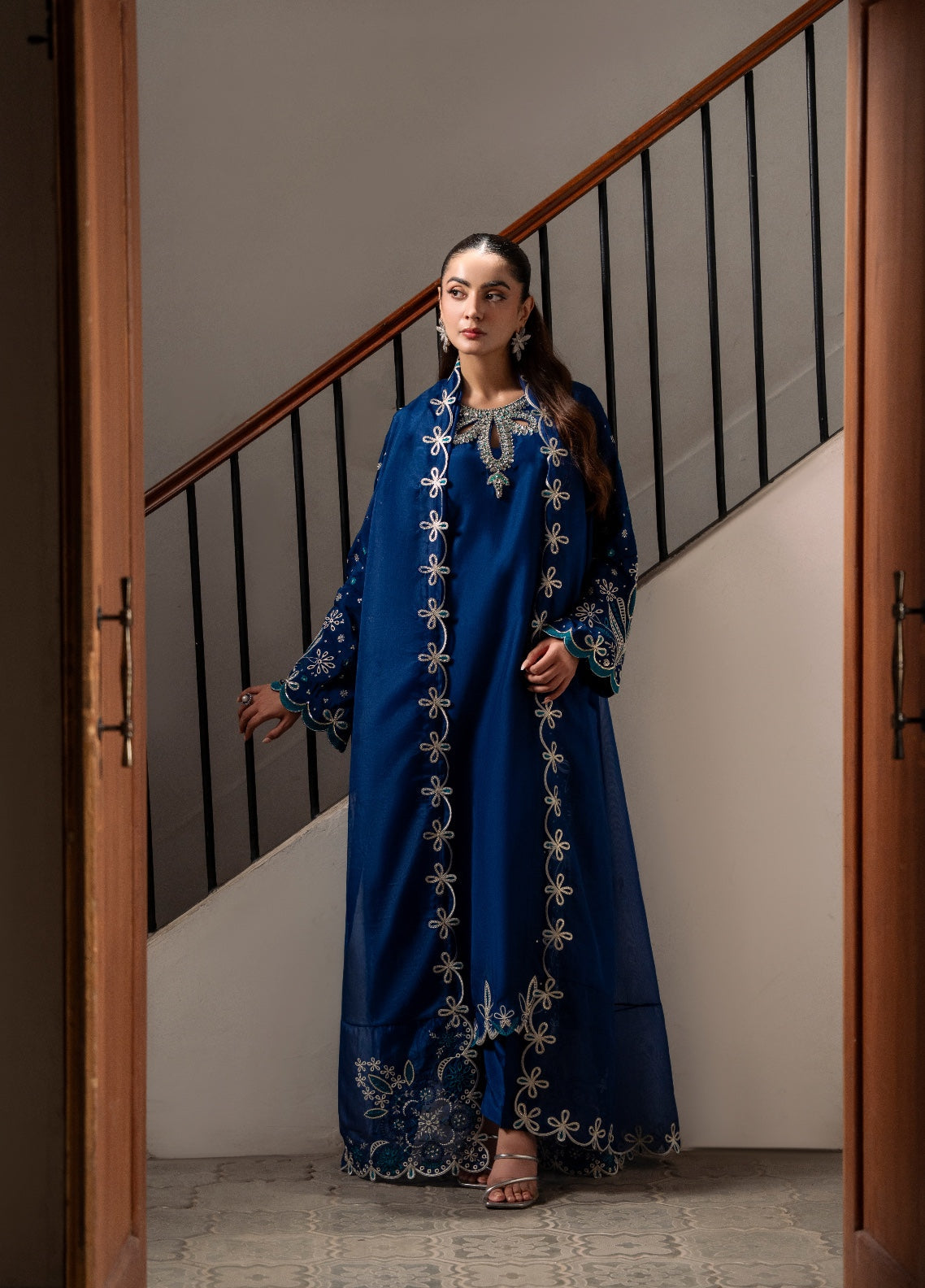 Amelia by Scherezade Women Pret Luxury Ramen Silk 3 Piece Diva - Festive Collection