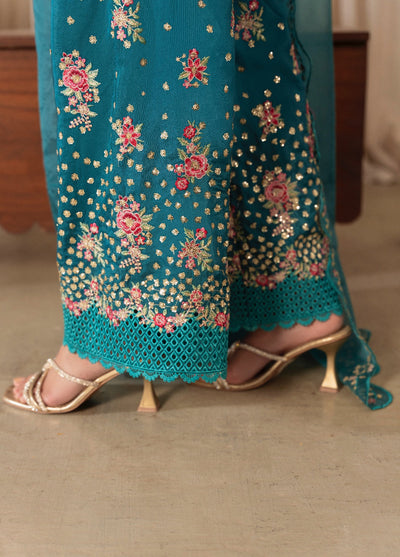 Amelia by Scherezade Women Pret Luxury Ramen Silk 3 Piece Zoe - Festive Collection