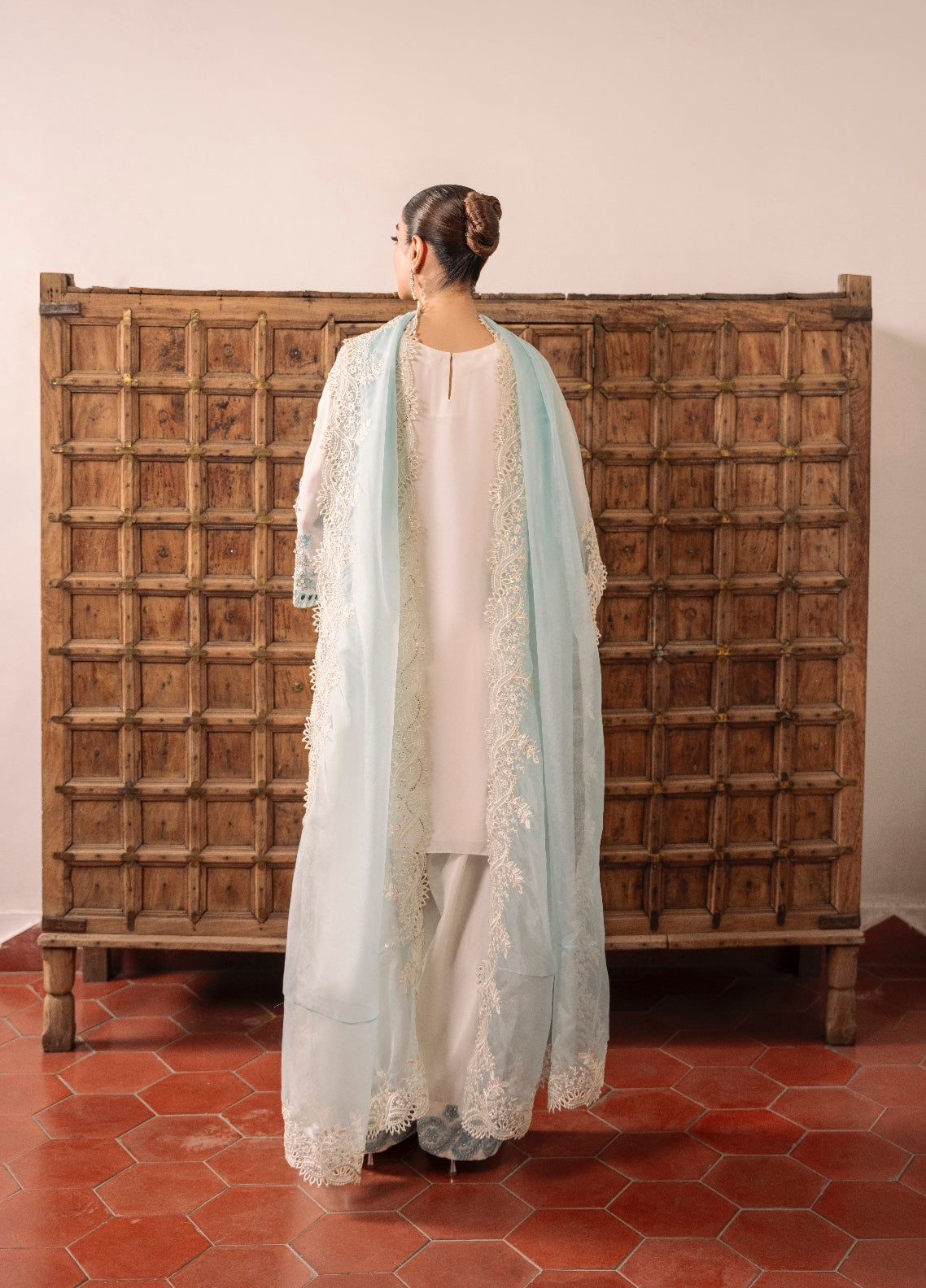 Amelia by Scherezade Women Pret Luxury Ramen Silk 3 Piece Twinkle - Festive Collection