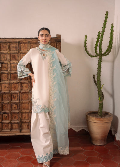 Amelia by Scherezade Women Pret Luxury Ramen Silk 3 Piece Twinkle - Festive Collection