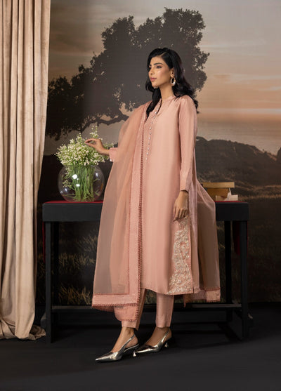 Euphoria by Cyanic Women Pret Embroidered Raw Silk 3 Piece Dream - Festive Collection