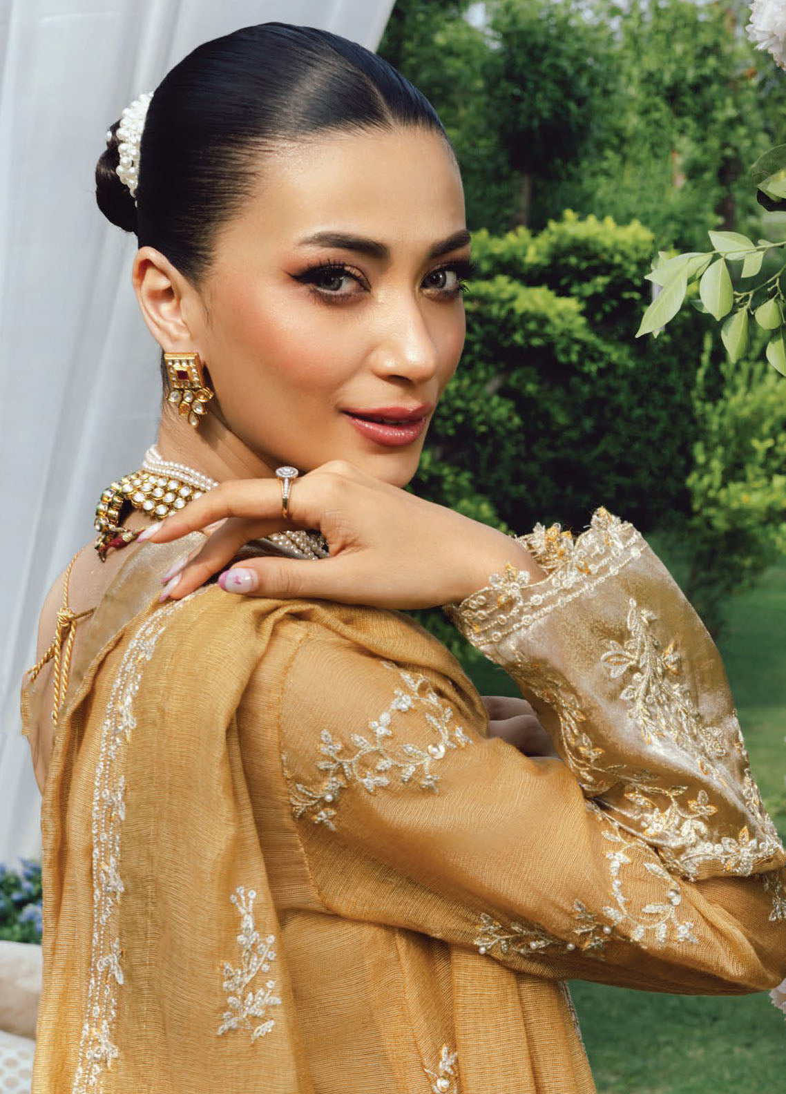 Rang Rasiya Embroidered Cotton Net Suits Unstitched 3 Piece RR25WF D-09 Misha - Wedding Collections