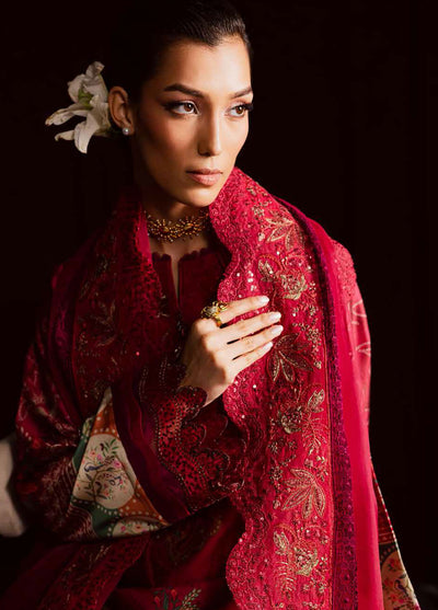 The Silk by Nureh Embroidered Silk Suits Unstitched 3 Piece NU25SU S-28