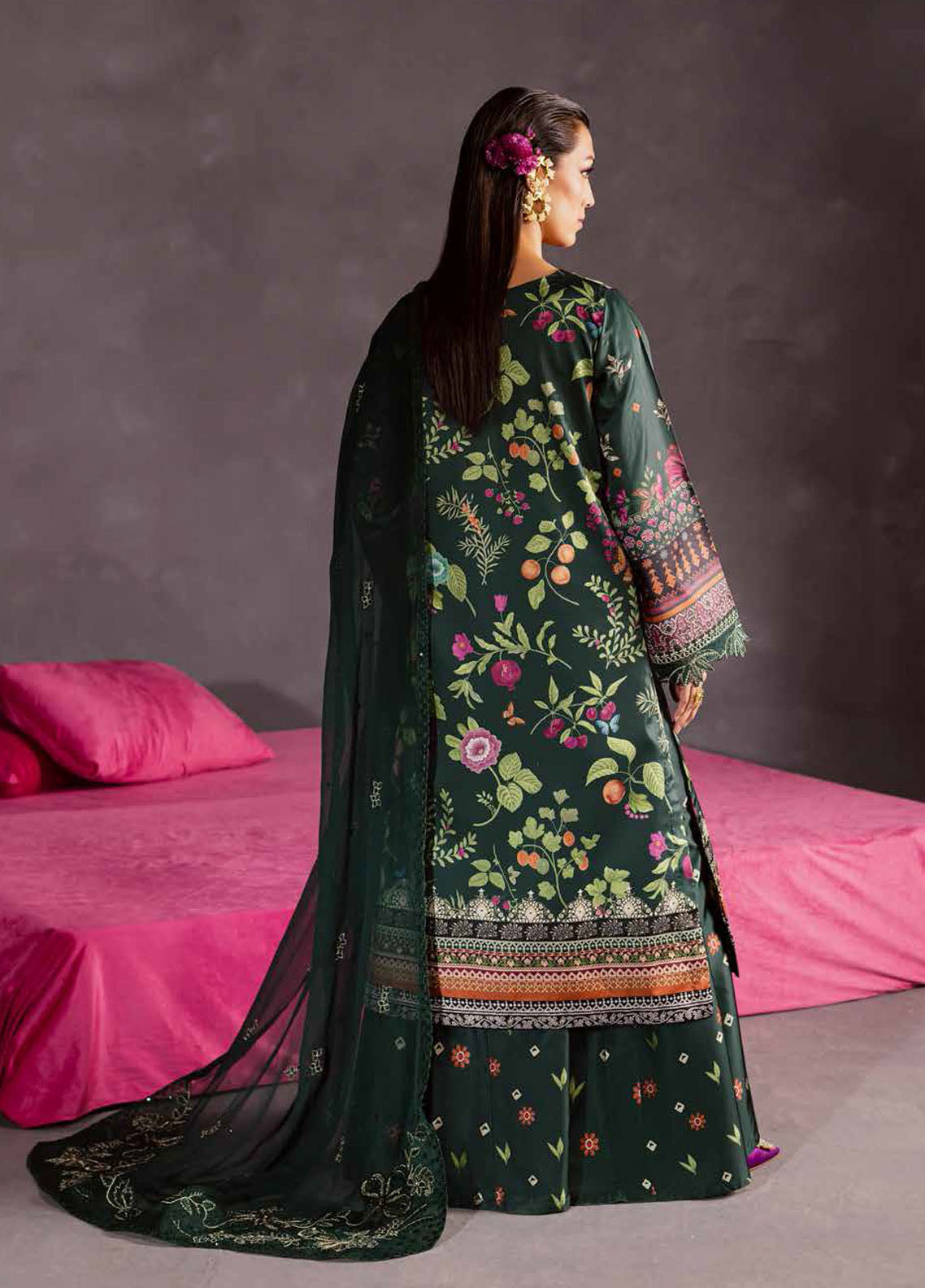 The Silk by Nureh Embroidered Silk Suits Unstitched 3 Piece NU25SU S-29