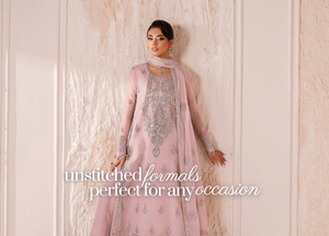 Freeshia by Suffuse Unstitched Shesha Silk Embroidered Suits 3 Piece SSY26UF AFSANAE - Wedding Collection