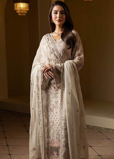 Aashnai by Lavish Embroidered Chiffon Suits Unstitched 3 Piece LVP24AC D-09 Snowfall Dreams