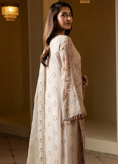 Aashnai by Lavish Embroidered Chiffon Suits Unstitched 3 Piece LVP24AC D-09 Snowfall Dreams
