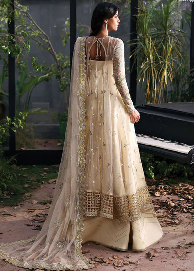 Afrozeh Embroidered Chiffon Suits Unstitched 3 Piece AF25LF D-10 Fleuriе