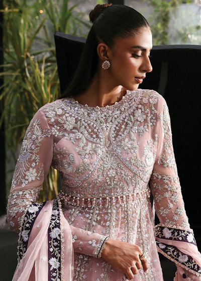Afrozeh Embroidered Chiffon Suits Unstitched 3 Piece AF25LF D-06 Zeal