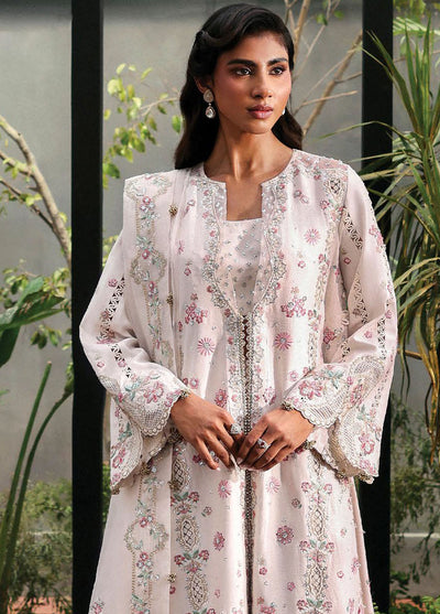 Afrozeh Embroidered Chiffon Suits Unstitched 3 Piece AF25LF D-05 Rue