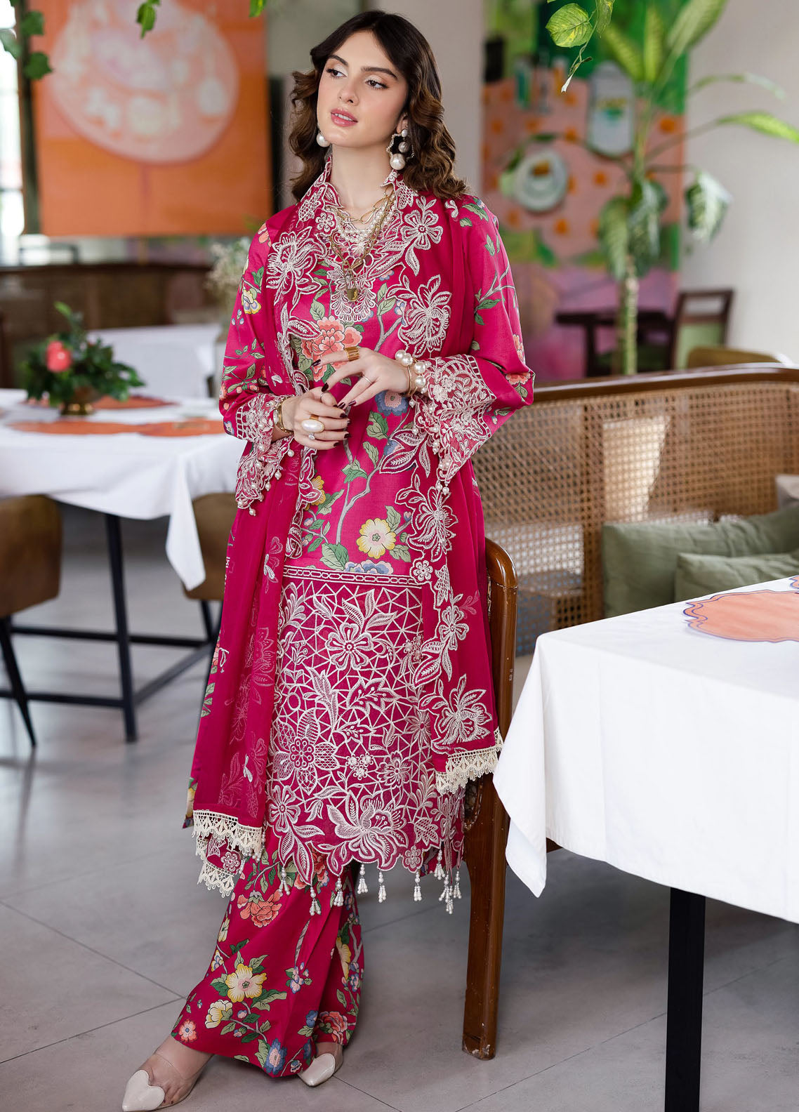 Afterhours by Mahnur Embroidered Lawn Suits Unstitched 3 Piece MN25AH D-5 Laughter Lines