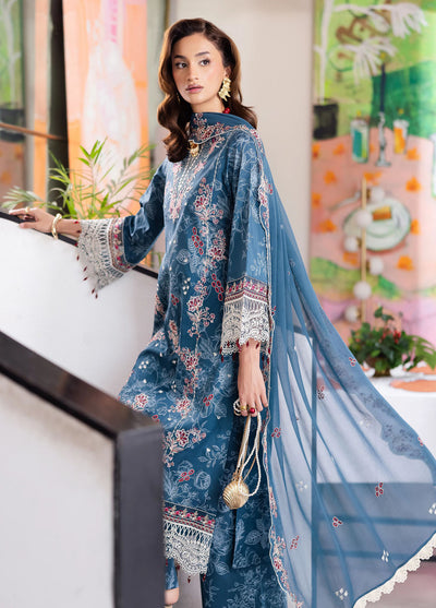 Afterhours by Mahnur Embroidered Lawn Suits Unstitched 3 Piece MN25AH D-8 Confetti Hour