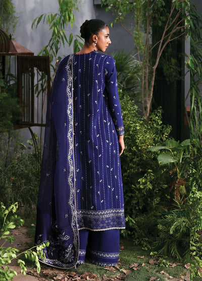 Afrozeh Embroidered Chiffon Suits Unstitched 3 Piece AF25LF D-04 Maison