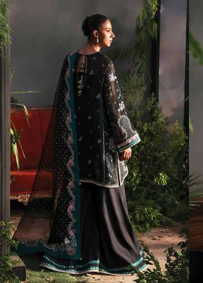 Afrozeh Embroidered Chiffon Suits Unstitched 3 Piece AF25LF D-07 Larosea