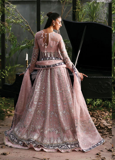 Afrozeh Embroidered Chiffon Suits Unstitched 3 Piece AF25LF D-06 Zeal