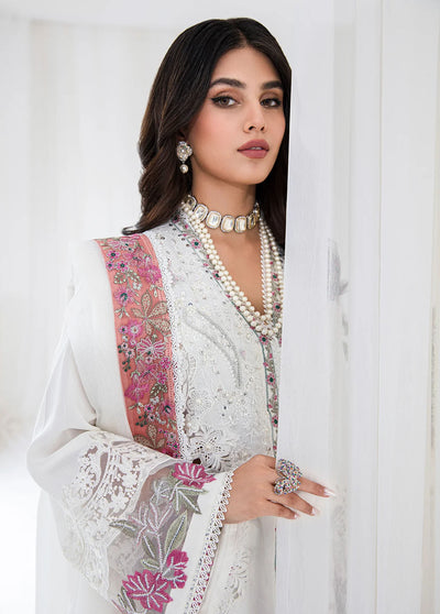 AJR Couture - Abbas Jamil Rajpoot Pret Embroidered Raw silk 4 Piece Suit Whimsical