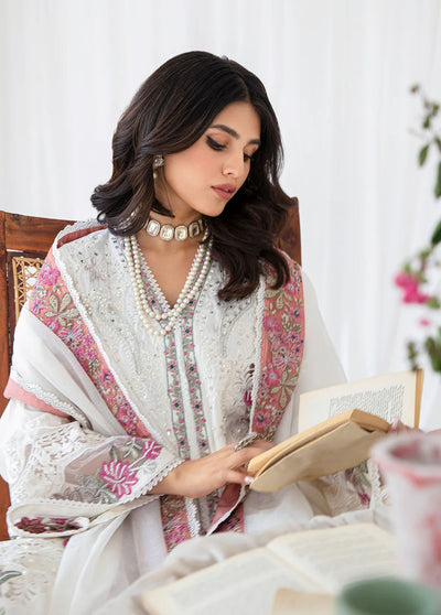 AJR Couture - Abbas Jamil Rajpoot Pret Embroidered Raw silk 4 Piece Suit Whimsical