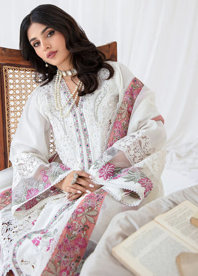 AJR Couture - Abbas Jamil Rajpoot Pret Embroidered Raw silk 4 Piece Suit Whimsical