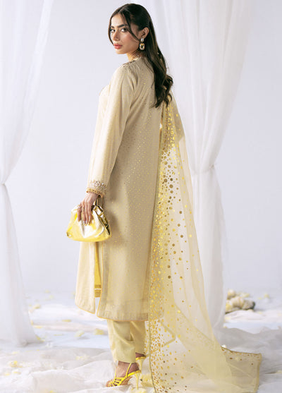 AJR Couture Pret Embroidered Georgette 3 Piece Suit SLUMBER