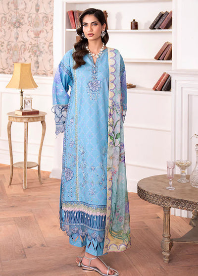 Aezel by Roheenaz Embroidered Cambric Suits Unstitched 3 Piece RNZ25AC D-06 B Miren