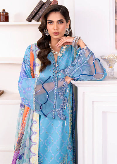 Aezel by Roheenaz Embroidered Cambric Suits Unstitched 3 Piece RNZ25AC D-06 B Miren