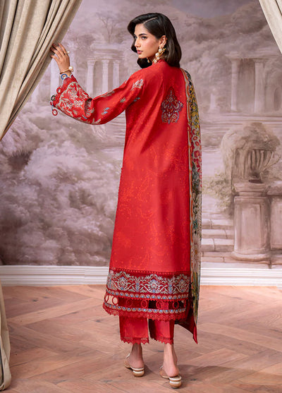 Aezel by Roheenaz Embroidered Cambric Suits Unstitched 3 Piece RNZ25AC D-07 B Lyrah