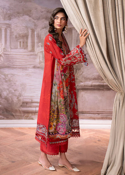 Aezel by Roheenaz Embroidered Cambric Suits Unstitched 3 Piece RNZ25AC D-07 B Lyrah