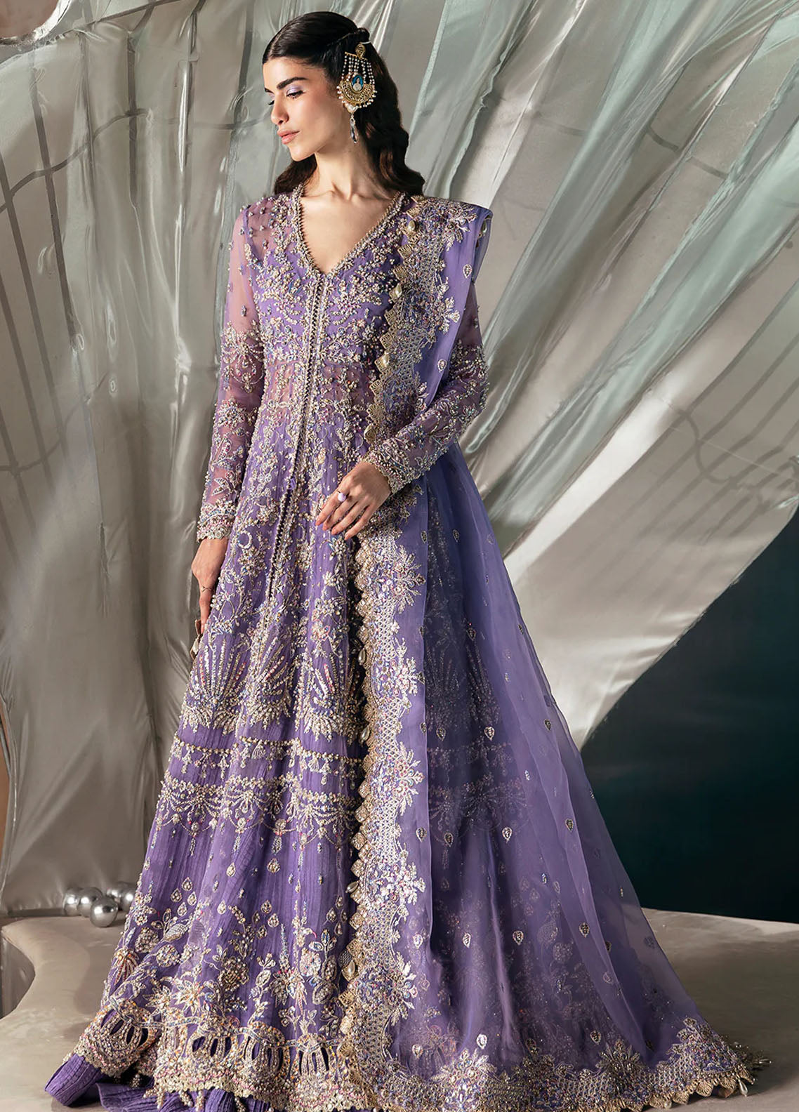 Afrozeh Pret Embroidered Organza 4 Piece Suit Eloah