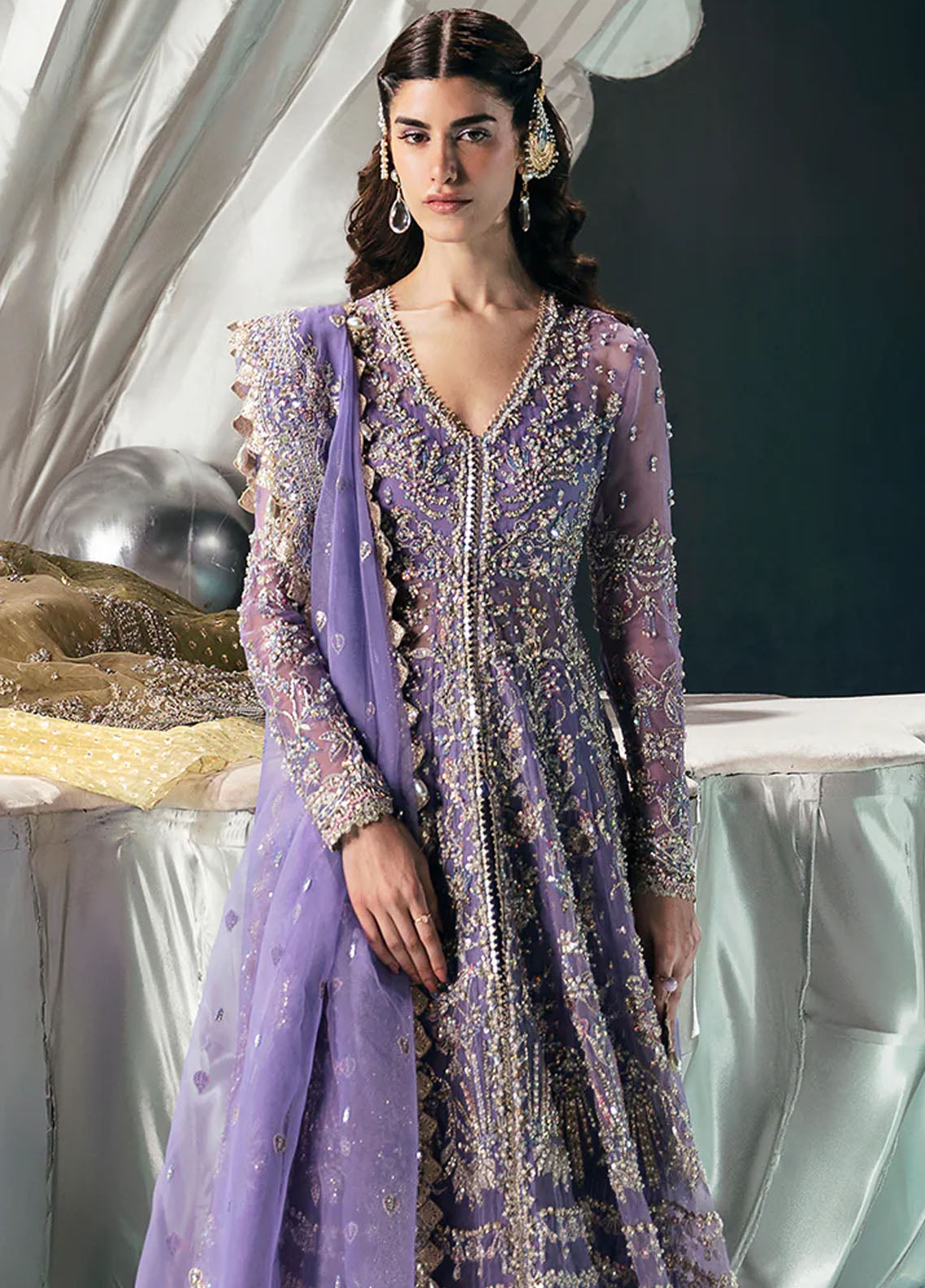 Afrozeh Pret Embroidered Organza 4 Piece Suit Eloah