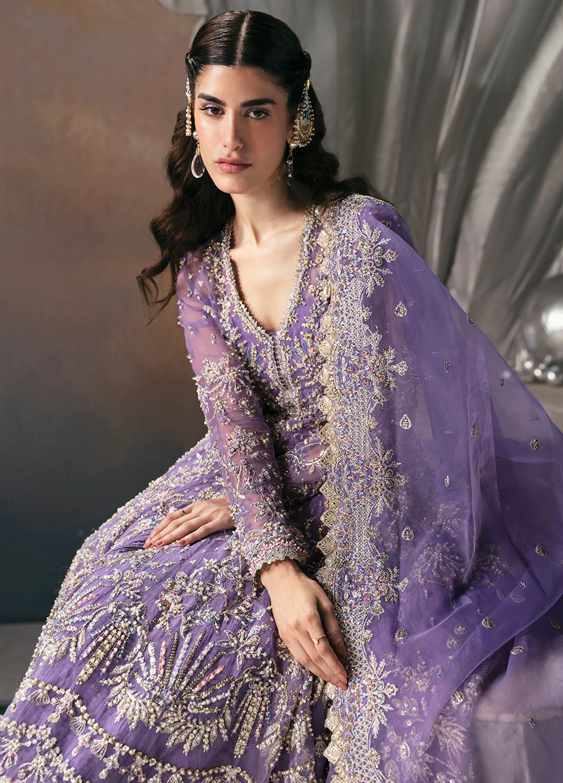 Afrozeh Pret Embroidered Organza 4 Piece Suit Eloah