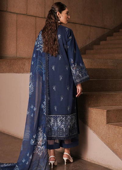 Afrozeh Festive Unstitched Chikankari Lawn Collection 2024 Capri