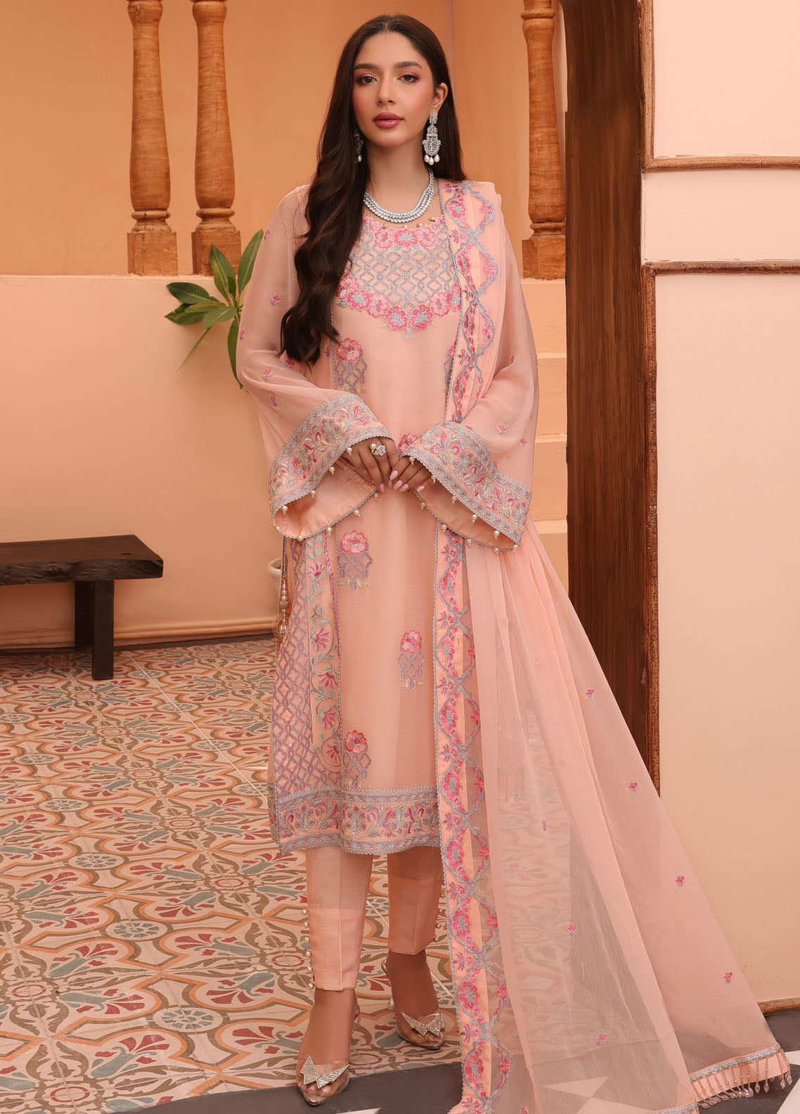 Afsana By Sheen Unstitched Formal Collection 2024 SLUA01 Nigar