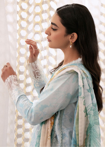 Afsanah by Seran Unstitched Lawn Collection 2024 D-06 Hareem