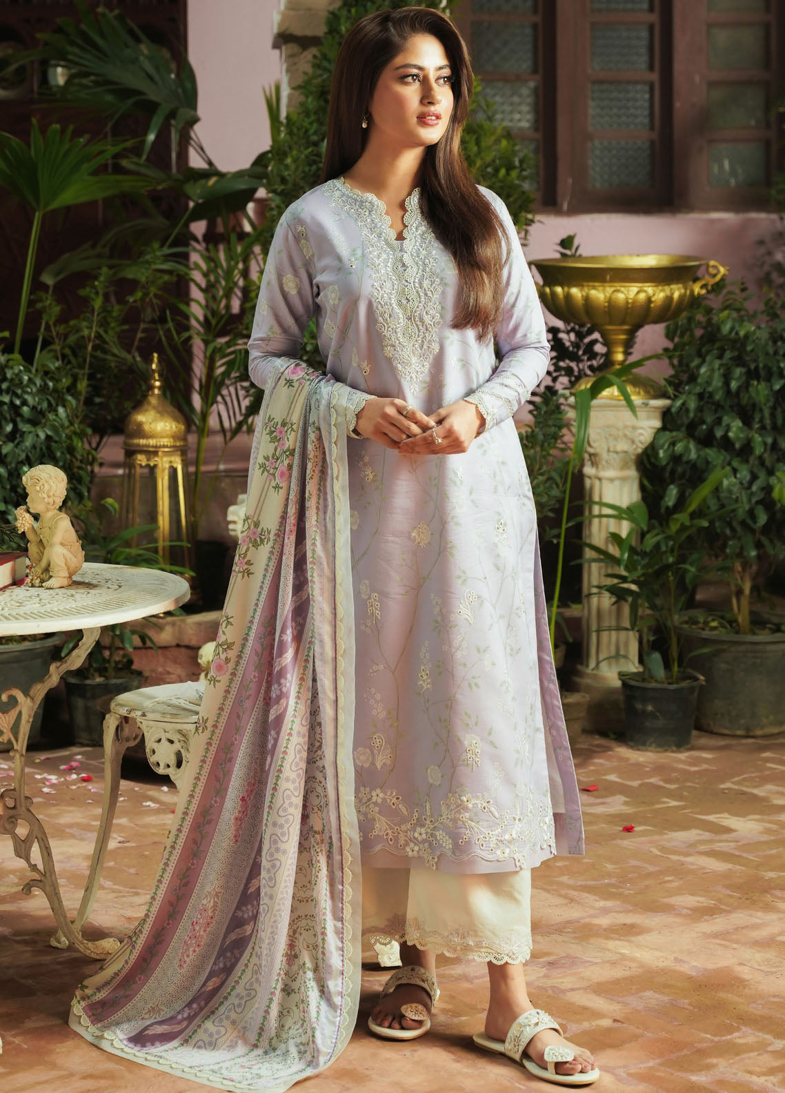 Afsanah by Seran Unstitched Lawn Collection 2024 D-07 Mishal