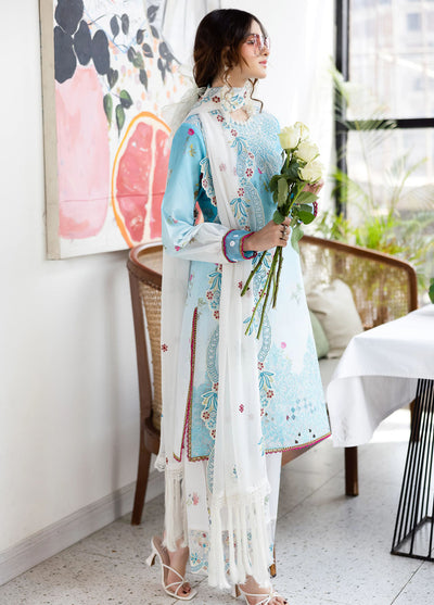 Afterhours by Mahnur Embroidered Lawn Suits Unstitched 3 Piece MN25AH D-11 Pastel Pop