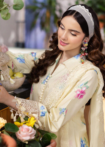 Afterhours by Mahnur Embroidered Lawn Suits Unstitched 3 Piece MN25AH D-3 Lime Lush