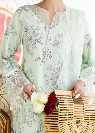 Afterhours by Mahnur Embroidered Lawn Suits Unstitched 3 Piece MN25AH D-4 Mint Mirage