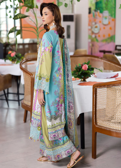 Afterhours by Mahnur Embroidered Lawn Suits Unstitched 3 Piece MN25AH D-7 Citrus Glow
