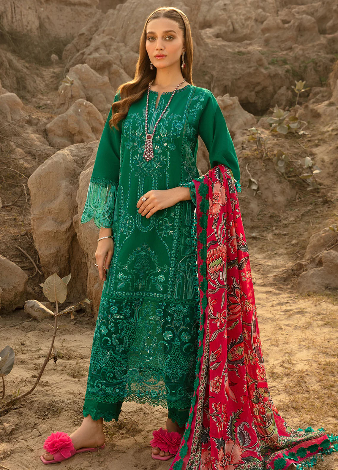 Aghaaz by Declare Luxury Unstitched Lawn Collection 2024 U1131